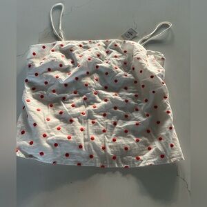 White with red dots Jun Ivy from Francesca's